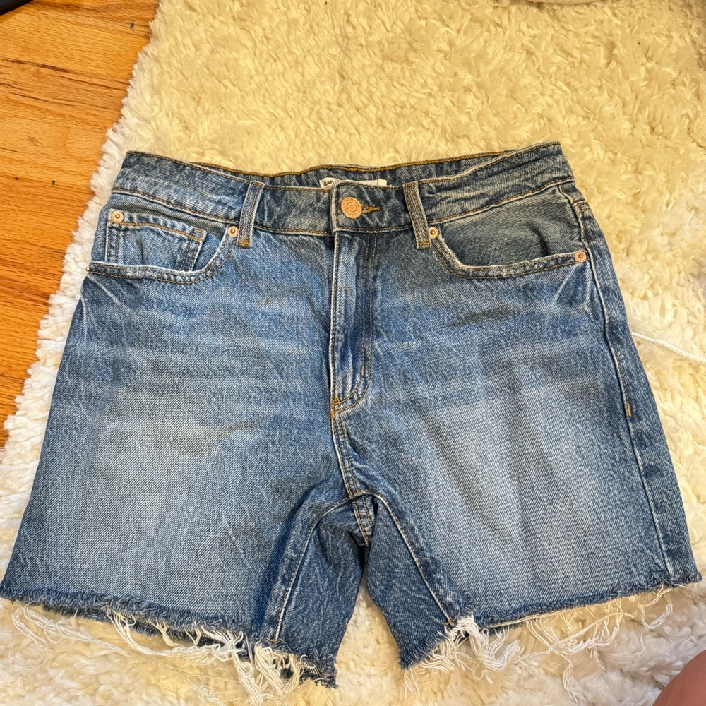 Garage Dark Wash Denim Shorts